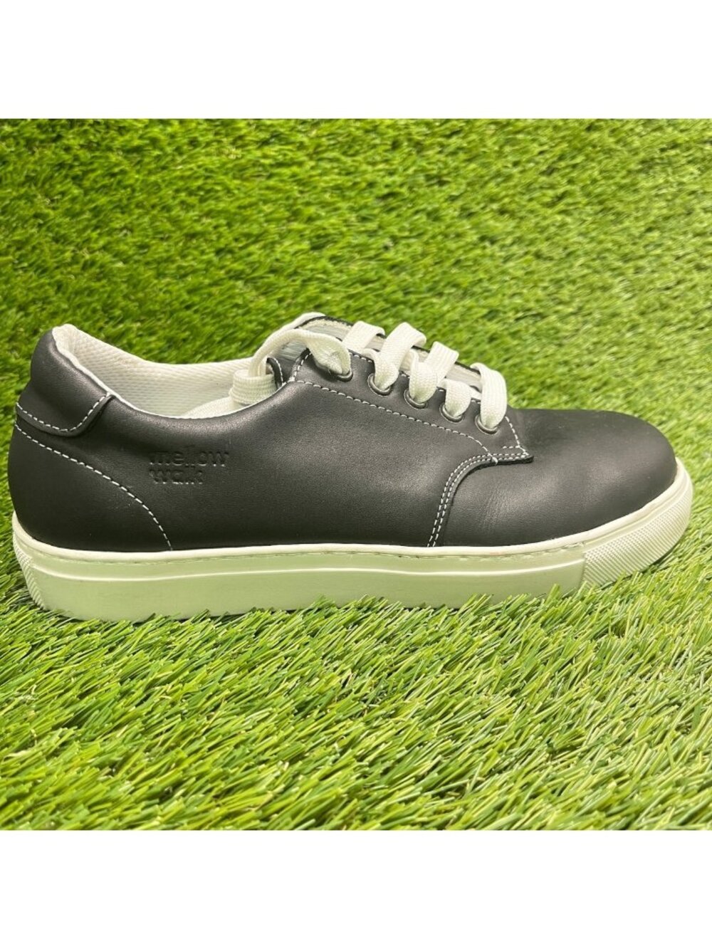 Mellow Walk Jessica Womens Size 8 Black Leather Steel Toe Safety Work Shoes